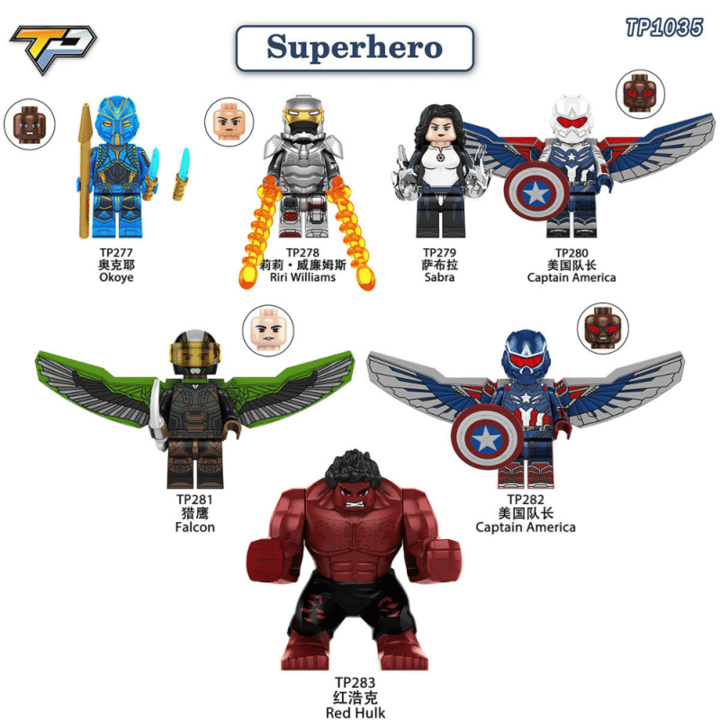 Marvel Falcon Joaquín Torres minifigurens TP281 – Bild 2