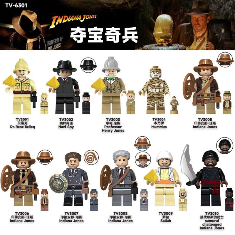 Film Indiana Jones Minifiguren TV3005 – Bild 2