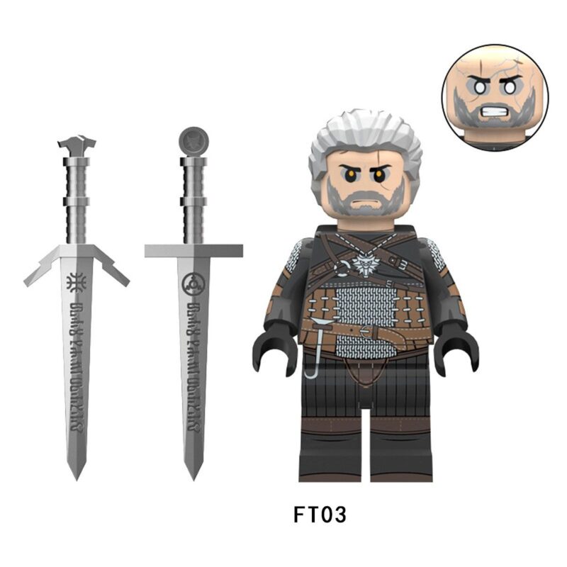 The Witcher Geralt of Rivia minifigurens FT03