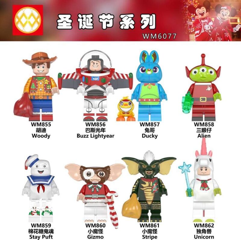 Cartoon Toy Story Weihnachtsstreifen Minifiguren WM861 – Bild 2