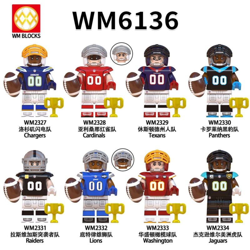 Sport Football Houston Texans Footballer Minifiguren WM2329 – Bild 2