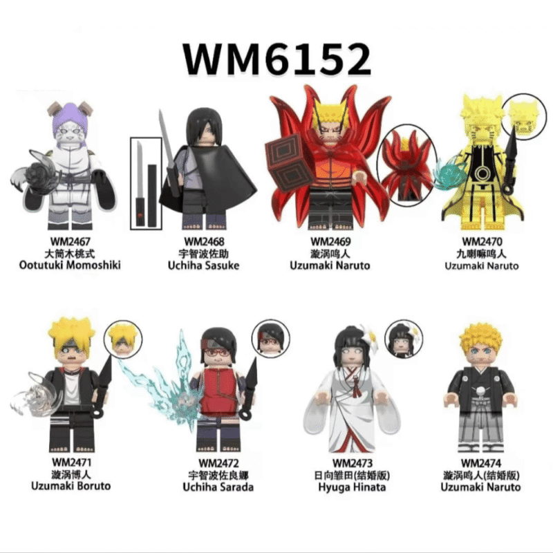 Anime Naruto Shippuden Uzumaki Naruto Minifiguren WM2474 – Bild 2