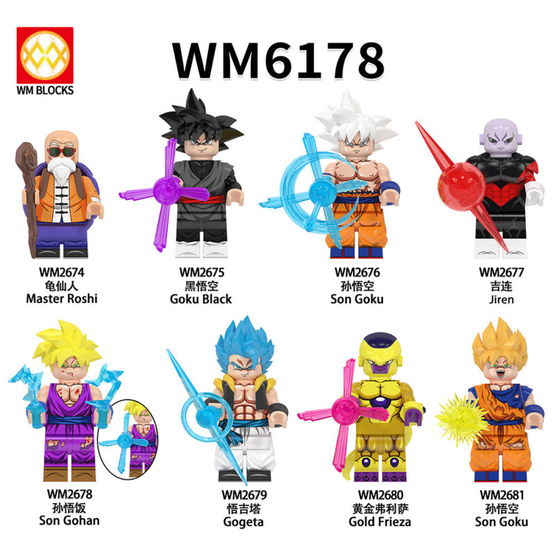 Anime Dragon Ball Z Goku Ultra Instinct minifigurens WM2676 – Bild 2