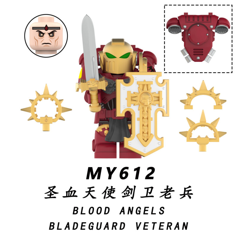 Warhammer Blood Angels Bladeguard Veteran minifigurens MY612