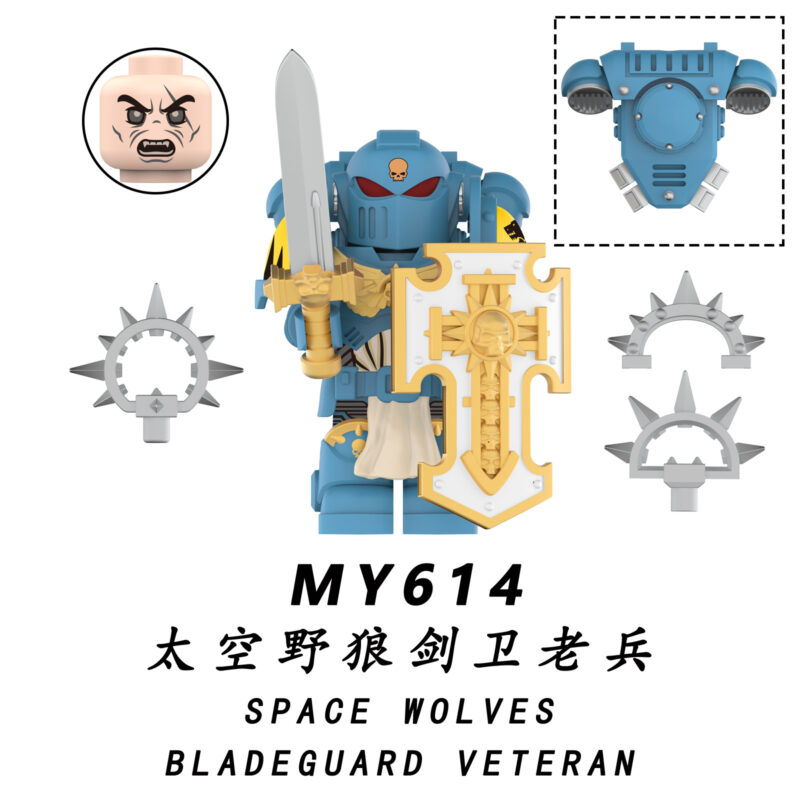Warhammer Space Wolves Bladeguard Veteran Minifiguren MY614