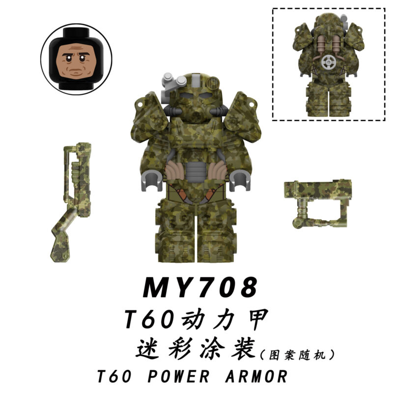 Warhammer T-60 Power Armor Swamp Camo-Minifiguren MY708