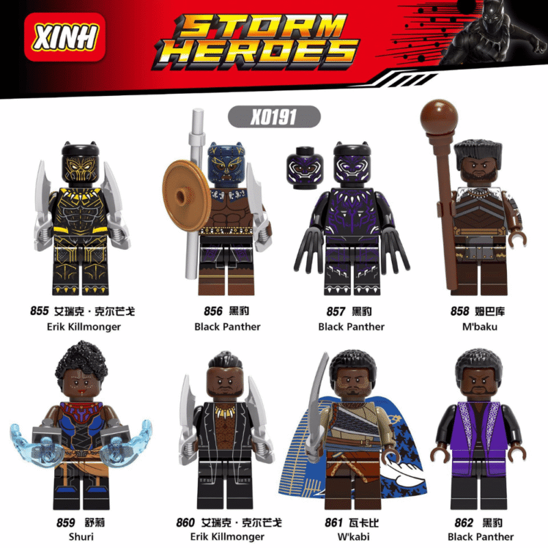 Marvel Black Panther MCU Minifiguren XH857 – Bild 2