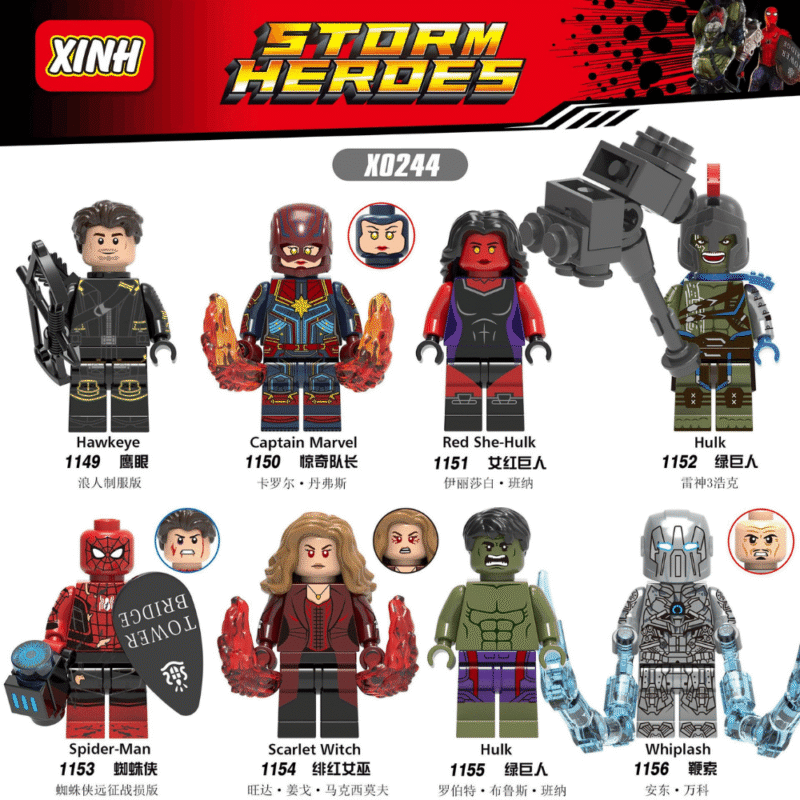 Marvel Red She-Hulk Minifiguren XH1151 – Bild 2