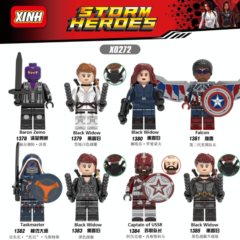 Marvel Black Widow Weißer Anzug Minifiguren XH1379 – Bild 2