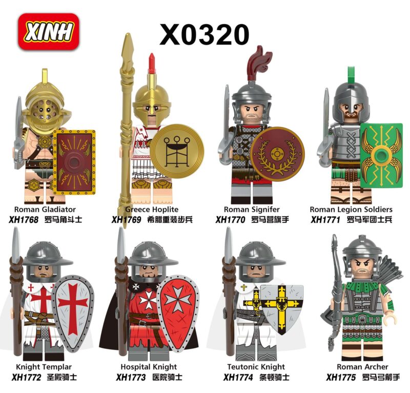 Mittelalterlicher Gladiator Minifiguren XH1768 – Bild 2