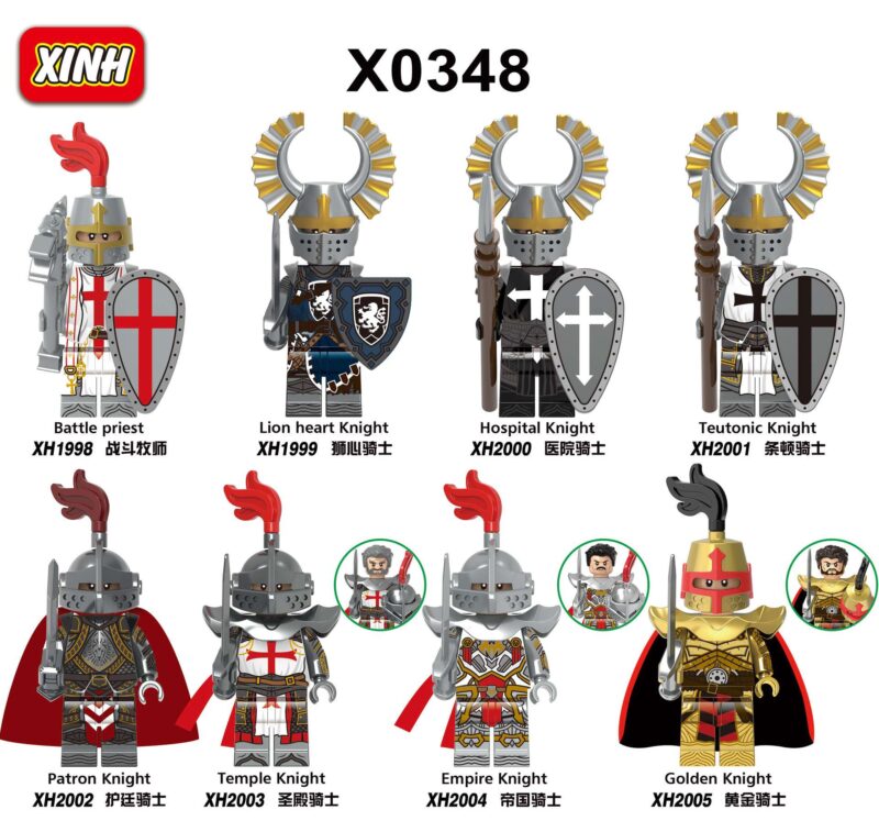 Mittelalterliche Tempelritter Minifiguren XH2003 – Bild 2