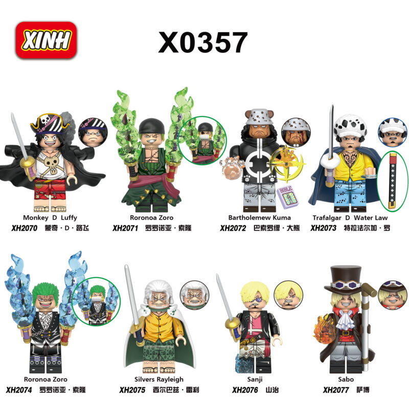 Anime One Piece Bartholomew Kuma minifigurens XH2072 – Bild 2